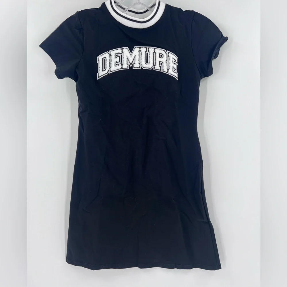 Fashion nova Mini Always Demure T-Shirt Dress - Black new size 10/12